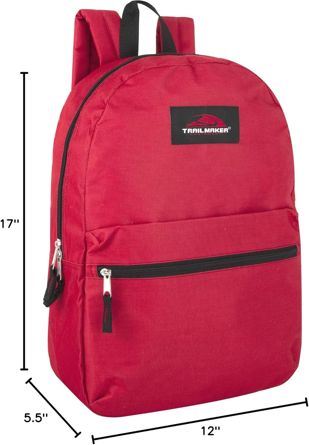 Trail maker Classic 17 Inch Backpack with Adjustable Padded Shoulder Straps - Image 7